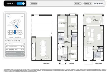 Rzut - Dom na sprzedaż 3 pokoje o powierzchni 236,01 m² - numer 18 w Altoasis