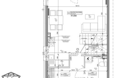 Rzut - Dom na sprzedaż 3 pokoje o powierzchni 76,5 m² - numer 30A w Zielono Mi 2