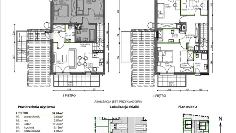 Rzut - Mieszkanie na sprzedaż 4 pokoje o powierzchni 92,77 m² - numer B03.L2 w Rokokowa Vita