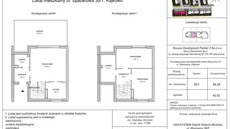 Rzut - Dom na sprzedaż 3 pokoje o powierzchni 66,29 m² - numer 8_01B w Nowe Warzymice 5