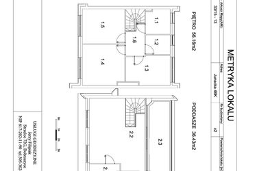 Rzut - Dom na sprzedaż 5 pokoi o powierzchni 132,92 m² - numer C2 w Viva Junacka