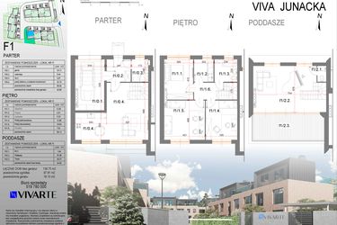 Rzut - Dom na sprzedaż 5 pokoi o powierzchni 134,88 m² - numer F1 w Viva Junacka