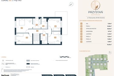 Rzut - Dom na sprzedaż 5 pokoi o powierzchni 157,29 m² - numer D2 w Przystań Złotokłos