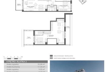 Rzut - Mieszkanie na sprzedaż 4 pokoje o powierzchni 103,91 m² - numer M40 w Ultra Marina etap II