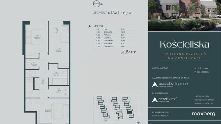 Rzut - Dom na sprzedaż 4 pokoje o powierzchni 142,95 m² - numer 8.B w Kościeliska