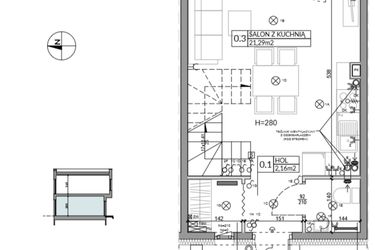 Rzut - Dom na sprzedaż 3 pokoje o powierzchni 62,16 m² - numer 3 w Boska Ksawerowska 2
