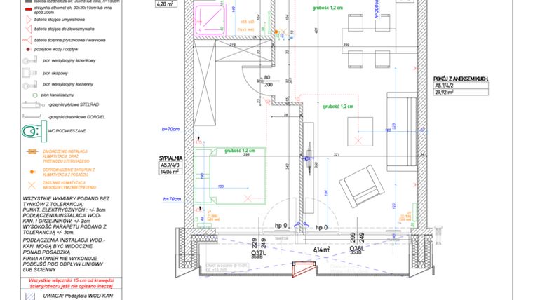 Rzut - Mieszkanie na sprzedaż 2 pokoje o powierzchni 53,42 m² - numer A.5.7 w Piekary 18