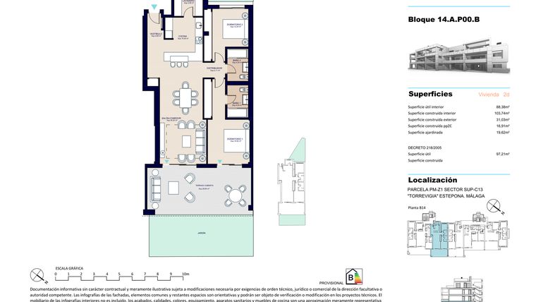 Rzut - Mieszkanie na sprzedaż 2 pokoje o powierzchni 133,7 m² - numer 1 w Vanian Gardens