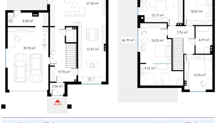 Rzut - Dom na sprzedaż 5 pokoi o powierzchni 218,25 m² - numer A5 w Brizo Park