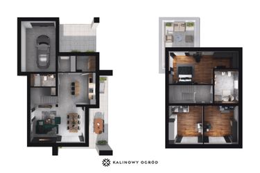 Rzut - Dom na sprzedaż 4 pokoje o powierzchni 150 m² - numer 411 w Kalinowy Ogród