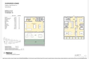Rzut - Mieszkanie na sprzedaż 3 pokoje o powierzchni 139 m² - numer 3.14 w Evergreen Homes - Mijas