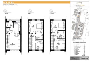 Rzut - Dom na sprzedaż 5 pokoi o powierzchni 108,78 m² - numer B3 w Villa Stoki (domy)
