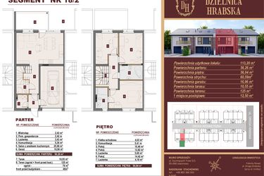 Rzut - Dom na sprzedaż 4 pokoje o powierzchni 109,84 m² - numer 18/2 w Dzielnica Hrabska etap V
