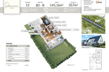Rzut - Dom na sprzedaż 5 pokoi o powierzchni 145,16 m² - numer 12 w Osiedle Jaśminowa