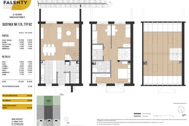 Rzut - Dom na sprzedaż 4 pokoje o powierzchni 105,93 m² - numer 17A w Falenty Home II