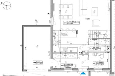 Rzut - Dom na sprzedaż 4 pokoje o powierzchni 134,79 m² - numer 7A w Miasto Ogród 5