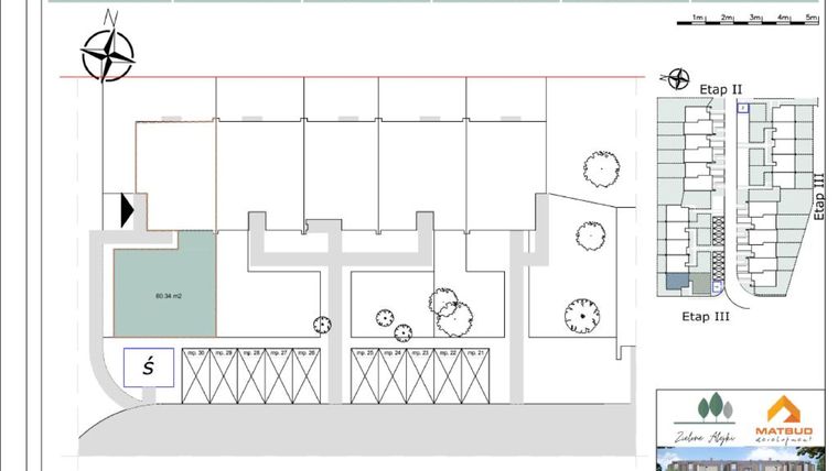 Rzut - Mieszkanie na sprzedaż 5 pokoi o powierzchni 108,59 m² - numer 22AL/2 w Zielone Alejki etap II