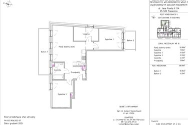 Rzut - Mieszkanie na sprzedaż 4 pokoje o powierzchni 68,9 m² - numer B1 – M1.7 w Primacasa