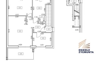 Rzut - Mieszkanie na sprzedaż 3 pokoje o powierzchni 60,15 m² - numer M12 w Osiedle Zygmunta