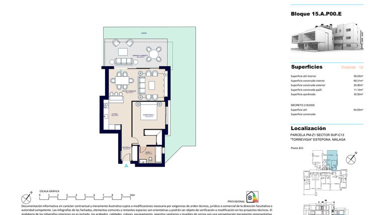 Rzut - Mieszkanie na sprzedaż 2 pokoje o powierzchni 89,34 m² - numer 3 w Vanian Gardens