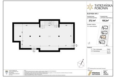 Rzut - Dom na sprzedaż 5 pokoi o powierzchni 272,1 m² - numer 3 w Poronin Tatrzańska