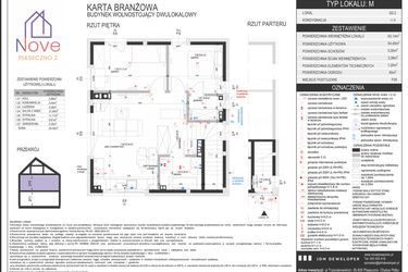 Rzut - Dom na sprzedaż 3 pokoje o powierzchni 54,45 m² - numer G2.2 w Nove Piaseczno 2 etap G