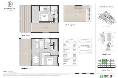 Rzut - Mieszkanie na sprzedaż 2 pokoje o powierzchni 60 m² - numer 132 w Bougainvillea - Estepona