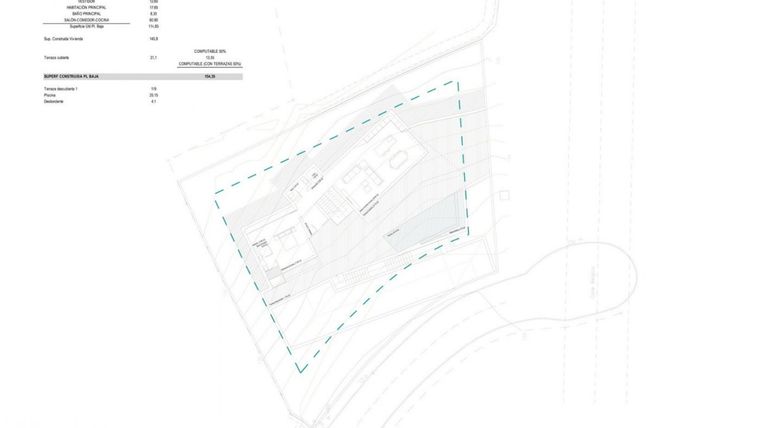 Rzut - Dom na sprzedaż 4 pokoje o powierzchni 547 m² - numer Villa de Lujo w Willa w Altea - 92563982