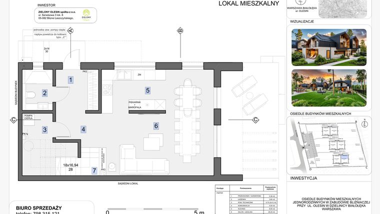 Rzut - Dom na sprzedaż 4 pokoje o powierzchni 136 m² - numer 8 w Zielony Olesin