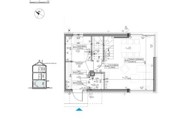 Rzut - Dom na sprzedaż 5 pokoi o powierzchni 117,97 m² - numer 3 w Wille Stolema