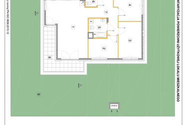 Rzut - Mieszkanie na sprzedaż 4 pokoje o powierzchni 90,49 m² - numer B.01 w Puenta