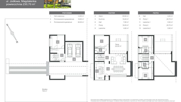 Rzut - Dom na sprzedaż 5 pokoi o powierzchni 230,7 m² - numer 9 w Nowa Magdalenka