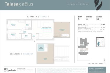 Rzut - Mieszkanie na sprzedaż 2 pokoje o powierzchni 67,84 m² - numer B5-3E w Talasa Caleus II