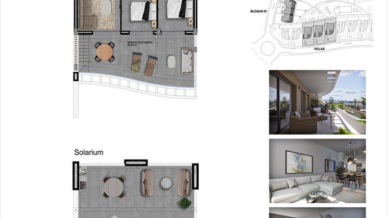 Rzut - Mieszkanie na sprzedaż 2 pokoje o powierzchni 80 m² - numer 19 w Apartamenty w Finestrat - 25789945