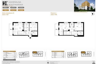 Rzut - Mieszkanie na sprzedaż 5 pokoi o powierzchni 102,76 m² - numer LM20 w Kameralna Koszykarska