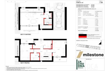 Rzut - Dom na sprzedaż 5 pokoi o powierzchni 112,2 m² - numer 4.C w Zachodnia Wesoła