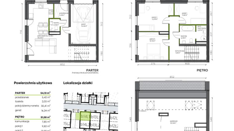 Rzut - Dom na sprzedaż 5 pokoi o powierzchni 138,22 m² - numer b14.L1 w Ogrody Wojszyce