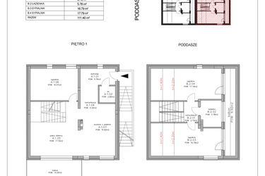 Rzut - Mieszkanie na sprzedaż 4 pokoje o powierzchni 112 m² - numer C2 w Łubinowa Park etap II