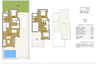 Rzut - Dom na sprzedaż 3 pokoje o powierzchni 270,63 m² - numer 1 w Dom w Pilar de la Horadada - 98188055