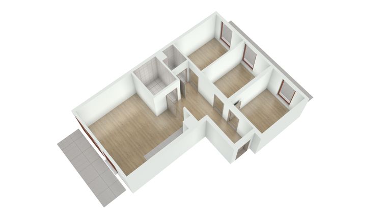 Rzut - Mieszkanie na sprzedaż 4 pokoje o powierzchni 72,89 m² - numer 081 w B8 nowy wymiar mieszkania