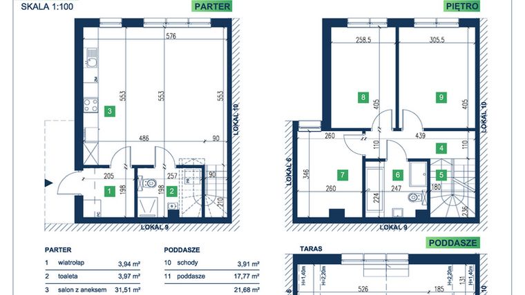 Rzut - Dom na sprzedaż 5 pokoi o powierzchni 105,95 m² - numer 8 w Vista Forest
