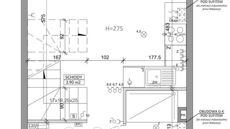 Rzut - Dom na sprzedaż 3 pokoje o powierzchni 64,2 m² - numer 19A w Ogrody Przyjaciół 5 etap II