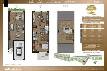 Rzut - Dom na sprzedaż 5 pokoi o powierzchni 142,98 m² - numer G3 w Aleja Dębowa III - domy