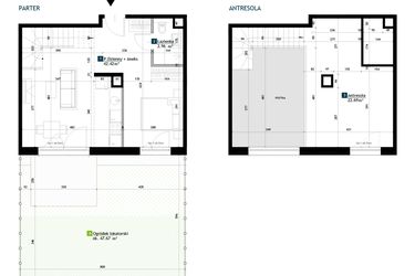 Rzut - Mieszkanie na sprzedaż 1 pokój o powierzchni 68,07 m² - numer BG0003 w Viva Cité