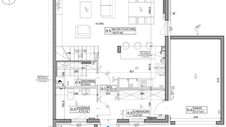 Rzut - Dom na sprzedaż 4 pokoje o powierzchni 134,76 m² - numer 4A w Miasto Ogród 5