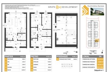 Rzut - Dom na sprzedaż 5 pokoi o powierzchni 116,47 m² - numer 5A w Duchnickie Zacisze