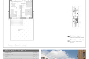 Rzut - Mieszkanie na sprzedaż 2 pokoje o powierzchni 34,79 m² - numer M-4 w Forma Augustów
