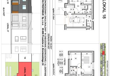 Rzut - Dom na sprzedaż 5 pokoi o powierzchni 132 m² - numer 18 w Osiedle Gierymskiego - etap IV