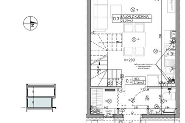 Rzut - Dom na sprzedaż 3 pokoje o powierzchni 62,16 m² - numer 14 w Boska Ksawerowska 2