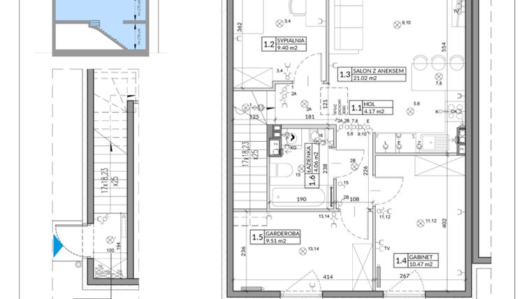 Rzut - Mieszkanie na sprzedaż 4 pokoje o powierzchni 67,46 m² - numer 39B w Domy na Witosa etap 1B